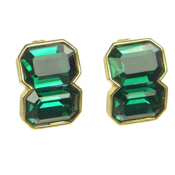 Vintage Kenneth Jay Lane KJL Crystal Clip-on Earrings - Picture 4 of 7